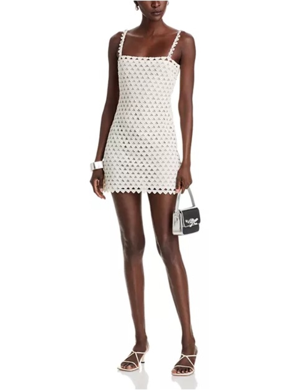 LoveShackFancy Camara Heart Lace Mini Dress NWOT $677 usd